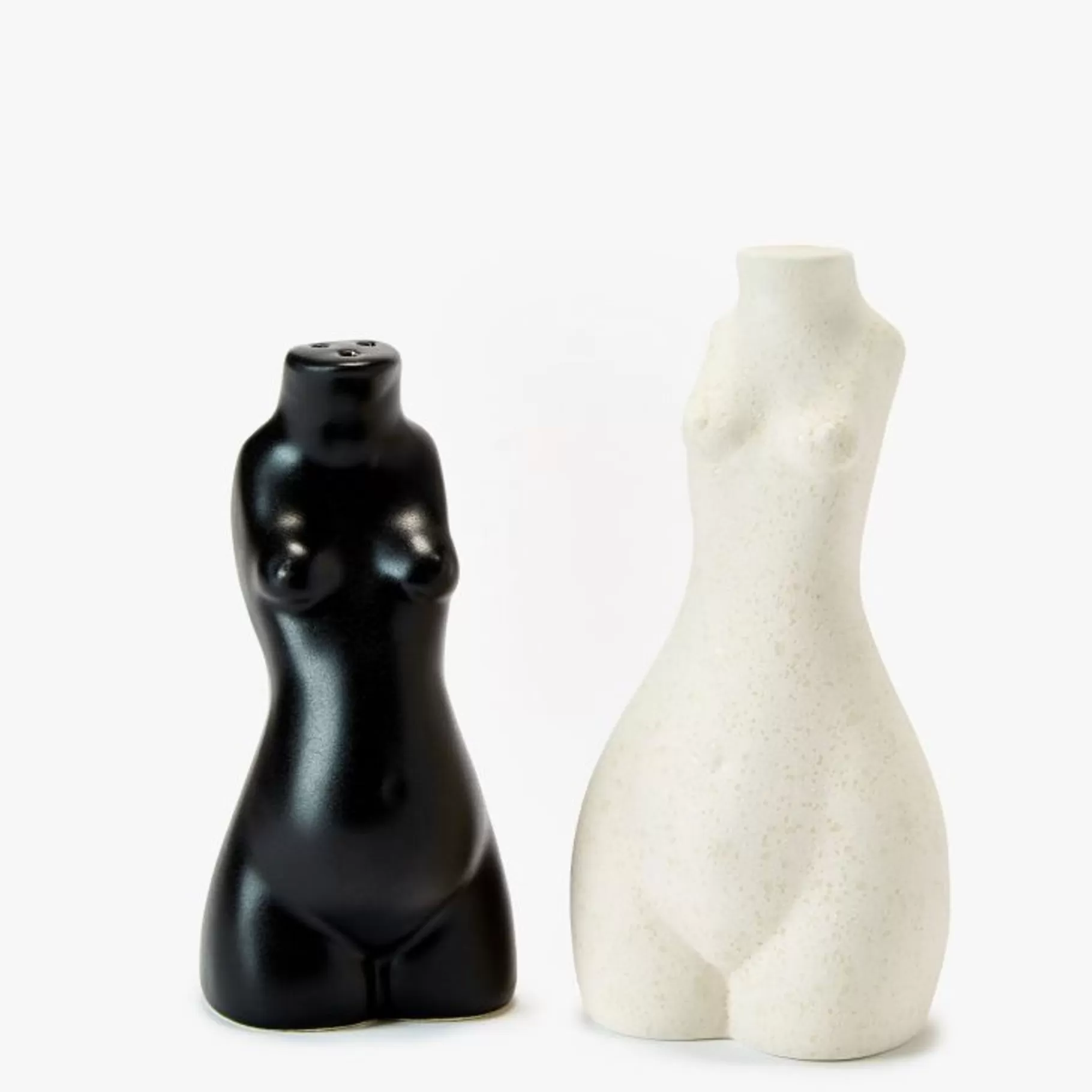 Anissa Kermiche Maison>Paire De Salieres Et Poivrieres Pour Le Corps (Beige, Noir)