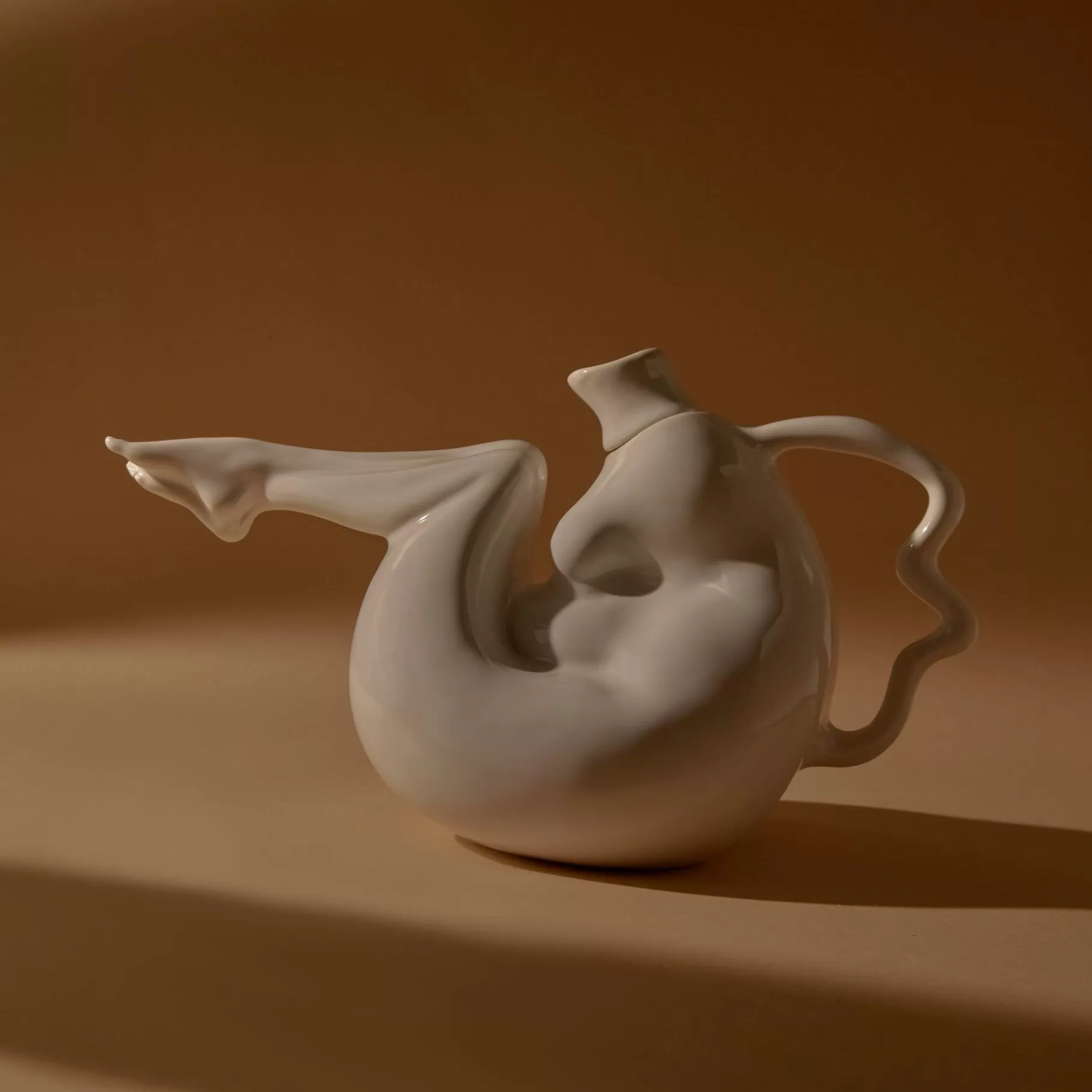 Anissa Kermiche Maison>Theiere A Mesanges (Blanc Brillant)